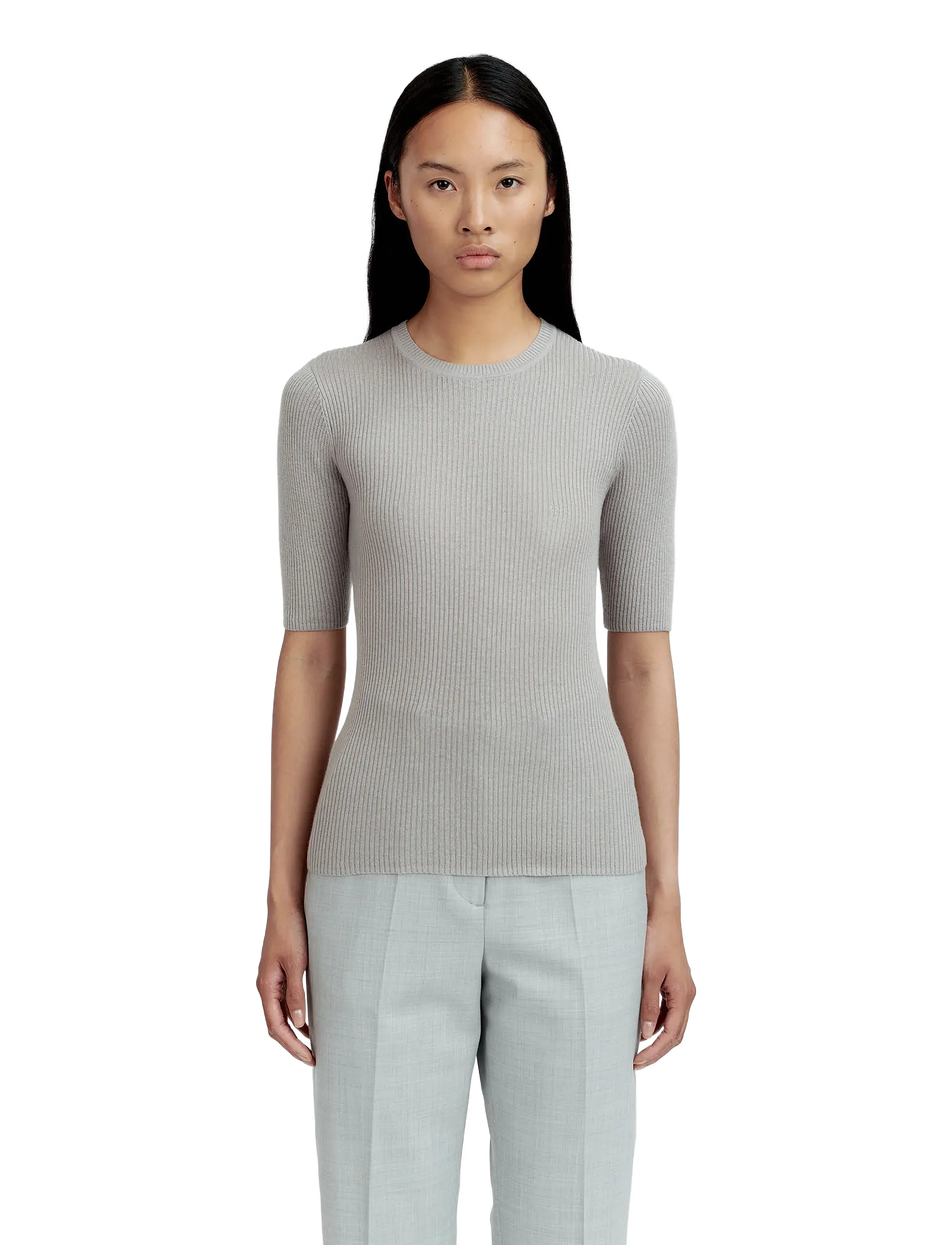 Tiger of Sweden Orvi 2. - T-shirts & Toppar - GRANITE / grey