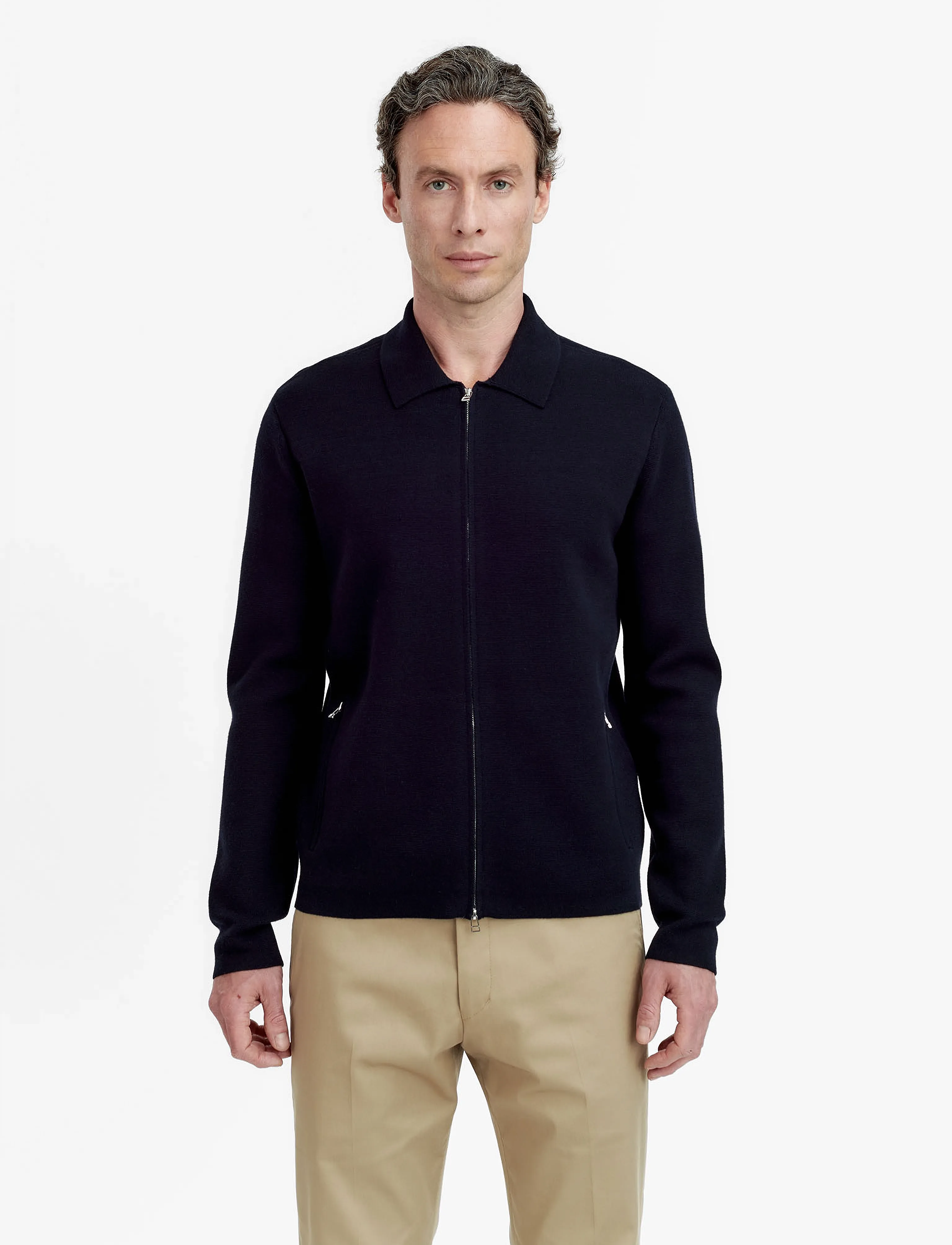 Tiger of Sweden CELYN RWS - Knitted polos - LIGHT INK / navy