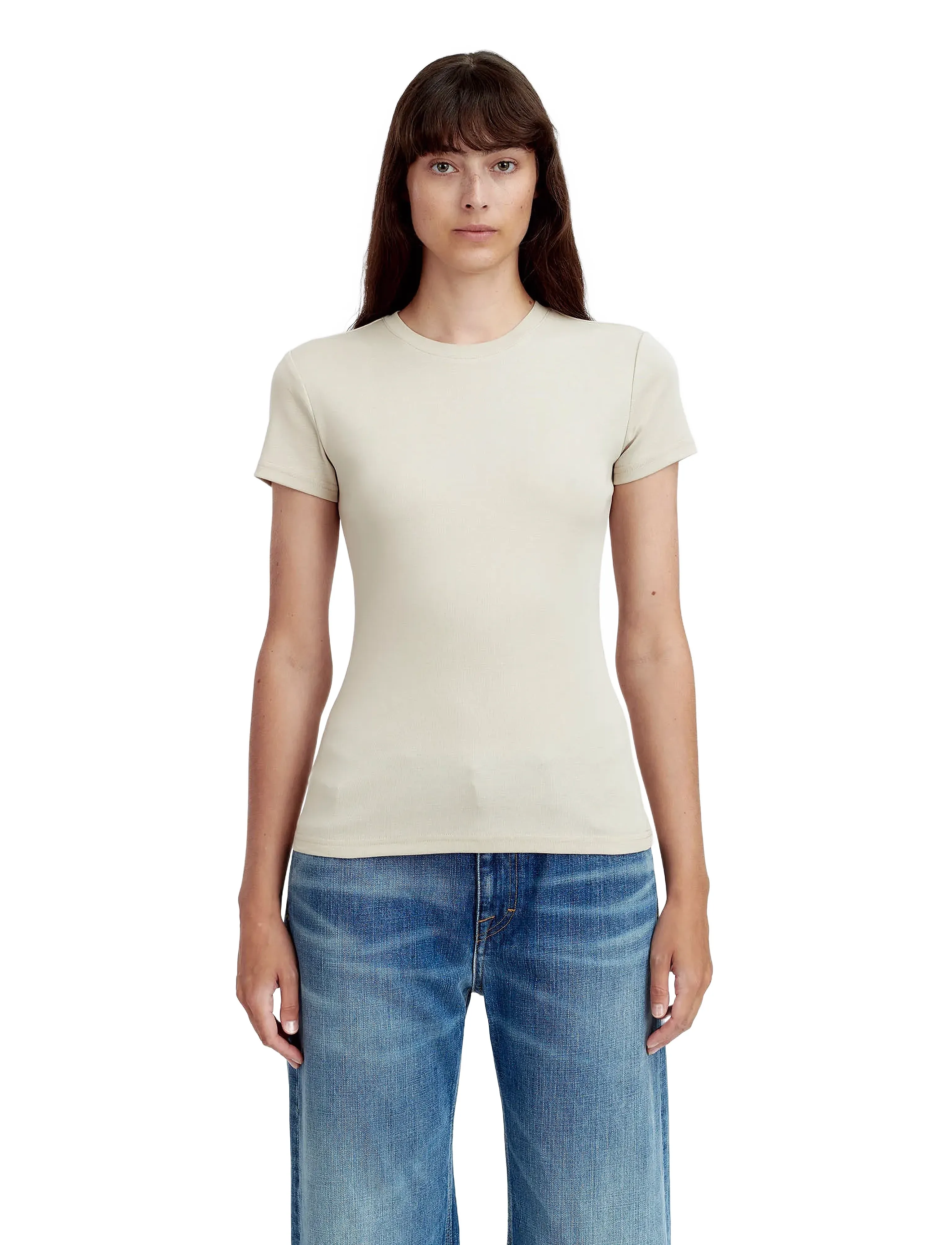 Tiger of Sweden Millan, S, T-shirts & Oberteile, Beige - Short-sleeved, Frauen