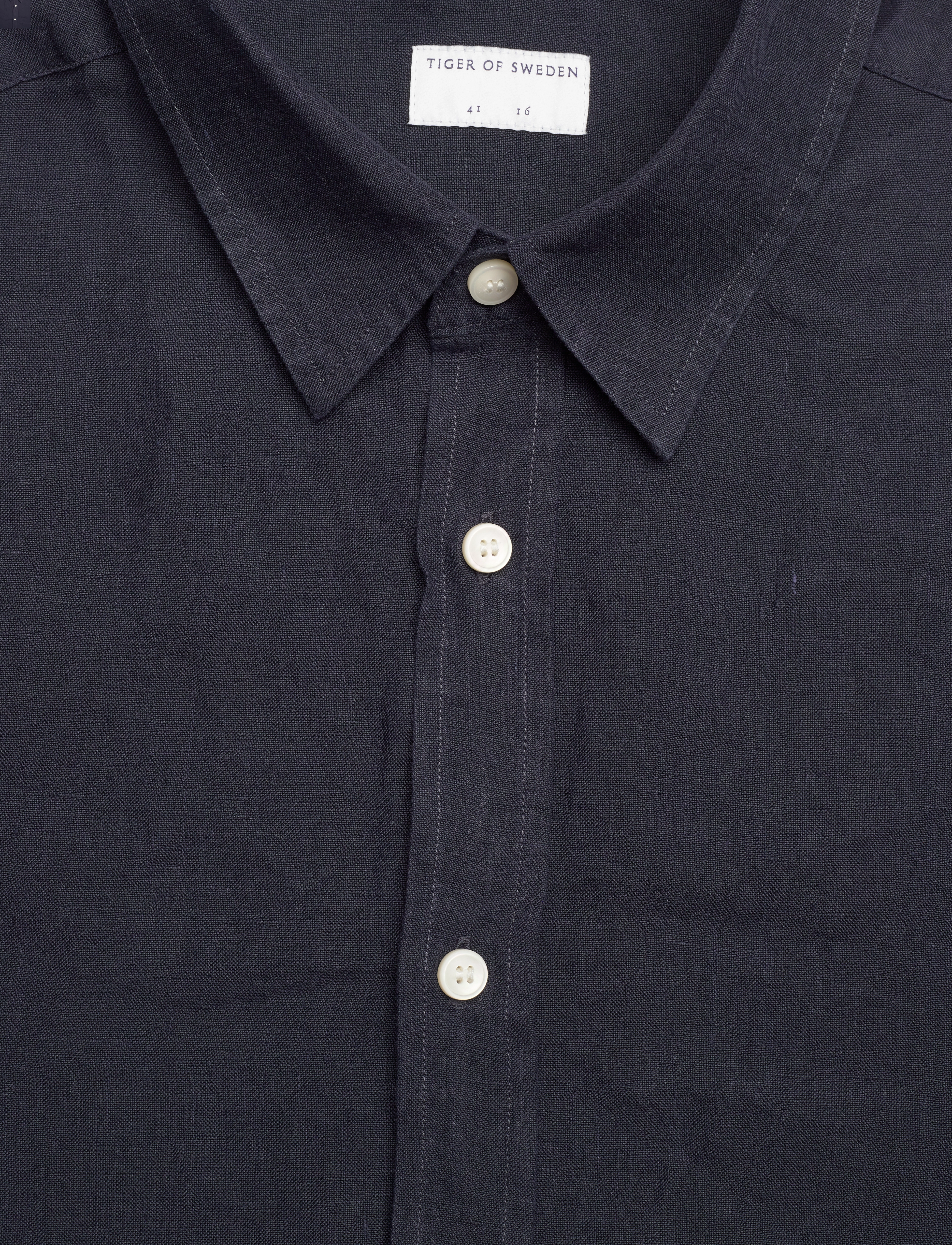 Tiger of Sweden - Spenser SS - linen shirts - midnight blue - 2
