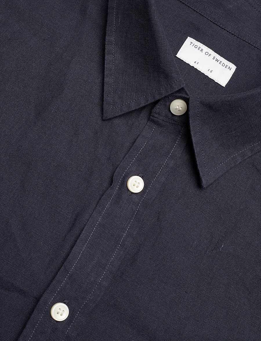 Tiger of Sweden - Spenser SS - leinenhemden - midnight blue - 3