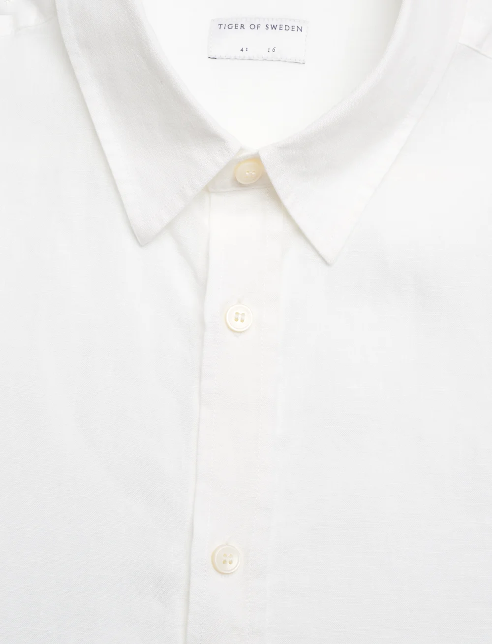 Tiger of Sweden - Spenser SS - linen shirts - offwhite - 2