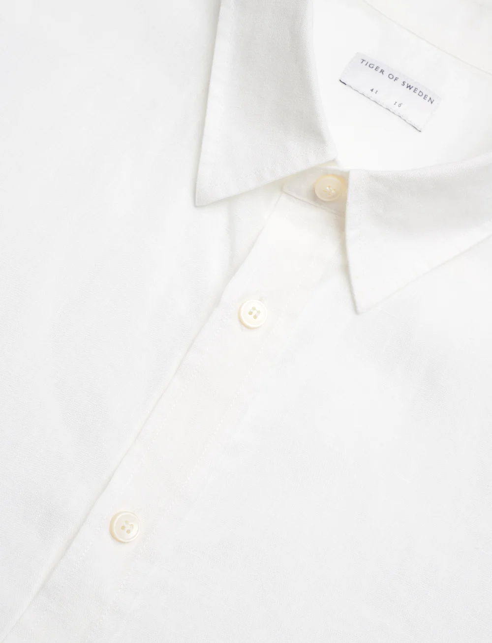 Tiger of Sweden - Spenser SS - linen shirts - offwhite - 3