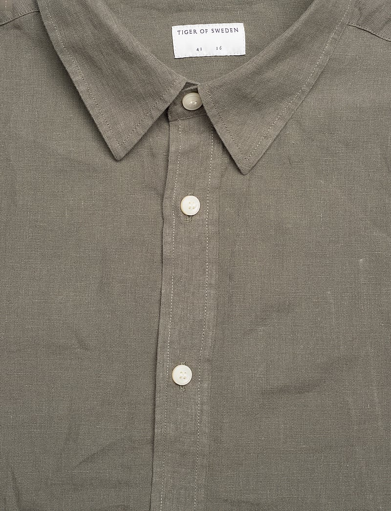 Tiger of Sweden - Spenser SS - linen shirts - thyme - 2