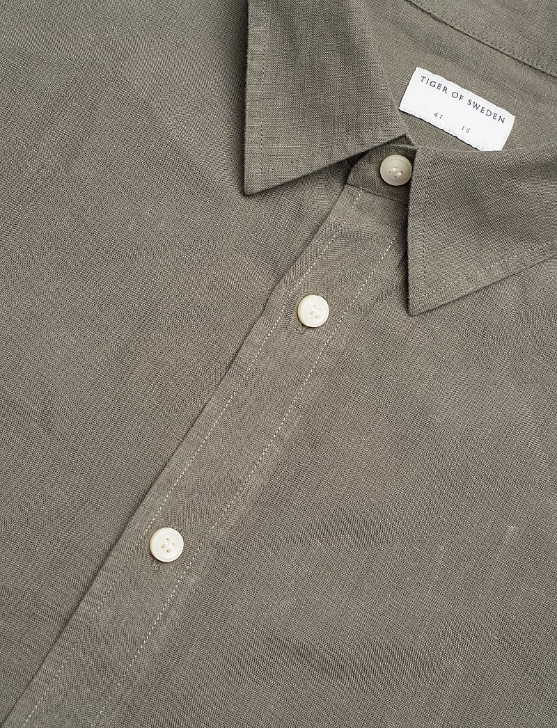 Tiger of Sweden - Spenser SS - linen shirts - thyme - 3