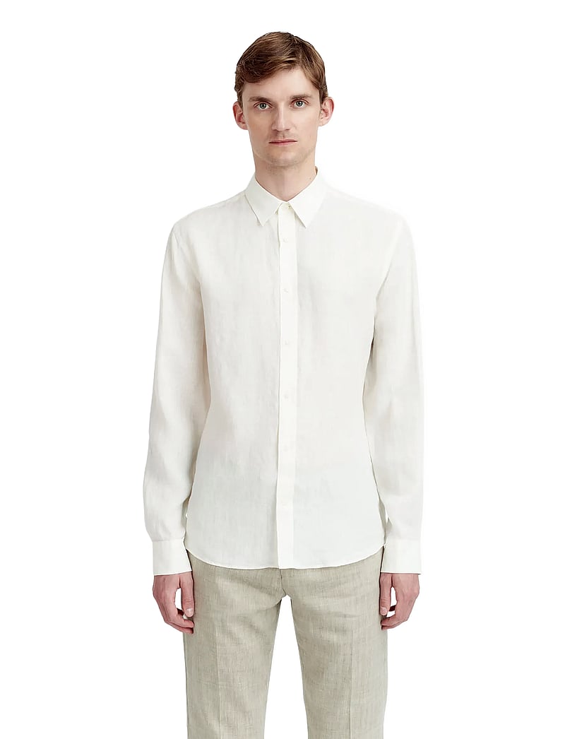 Tiger of Sweden - Spenser - leinenhemden - offwhite - 0