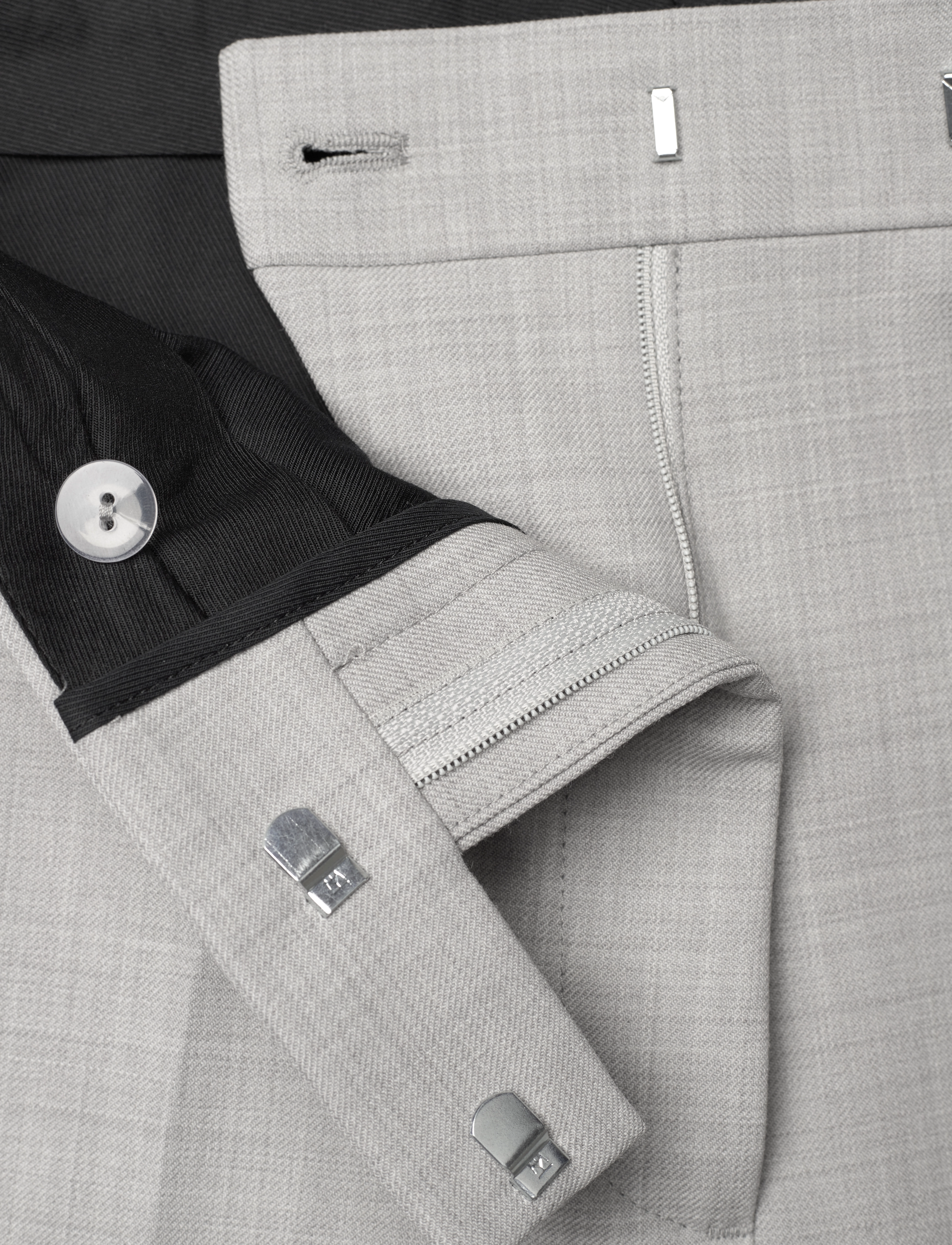 Tiger of Sweden - Irit - pantalons habillés - light grey mela - 4