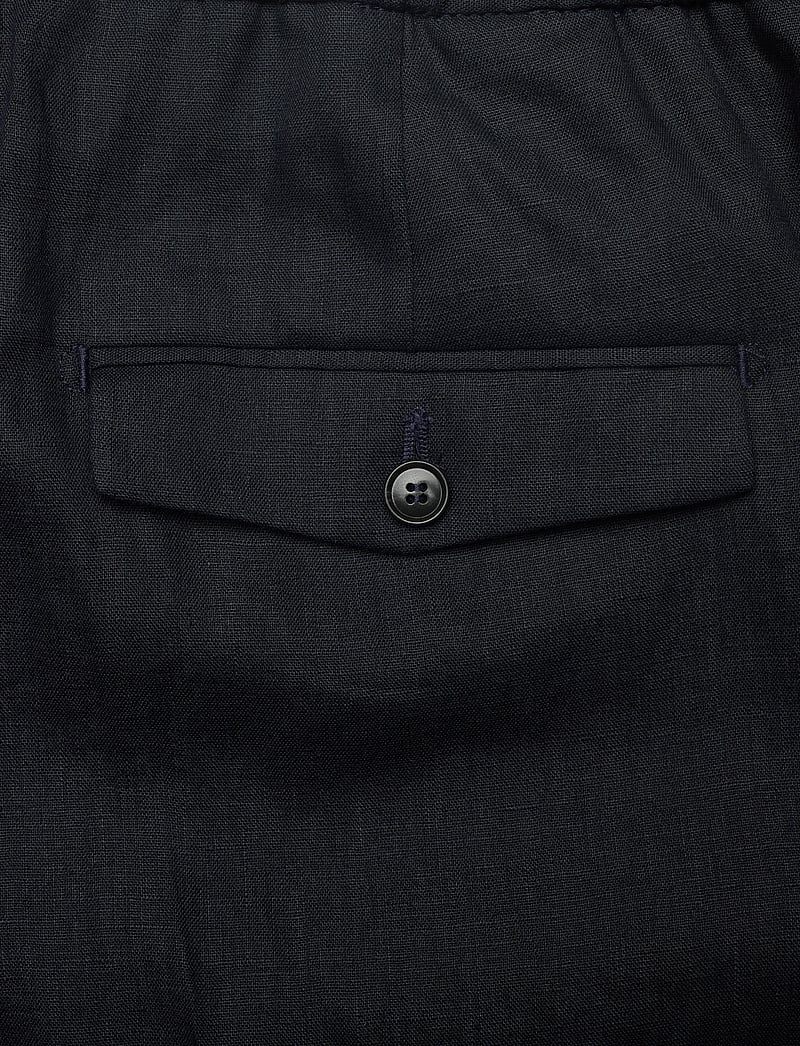 Tiger of Sweden - Tannen - jakkesætbukser i hør - midnight blue - 4