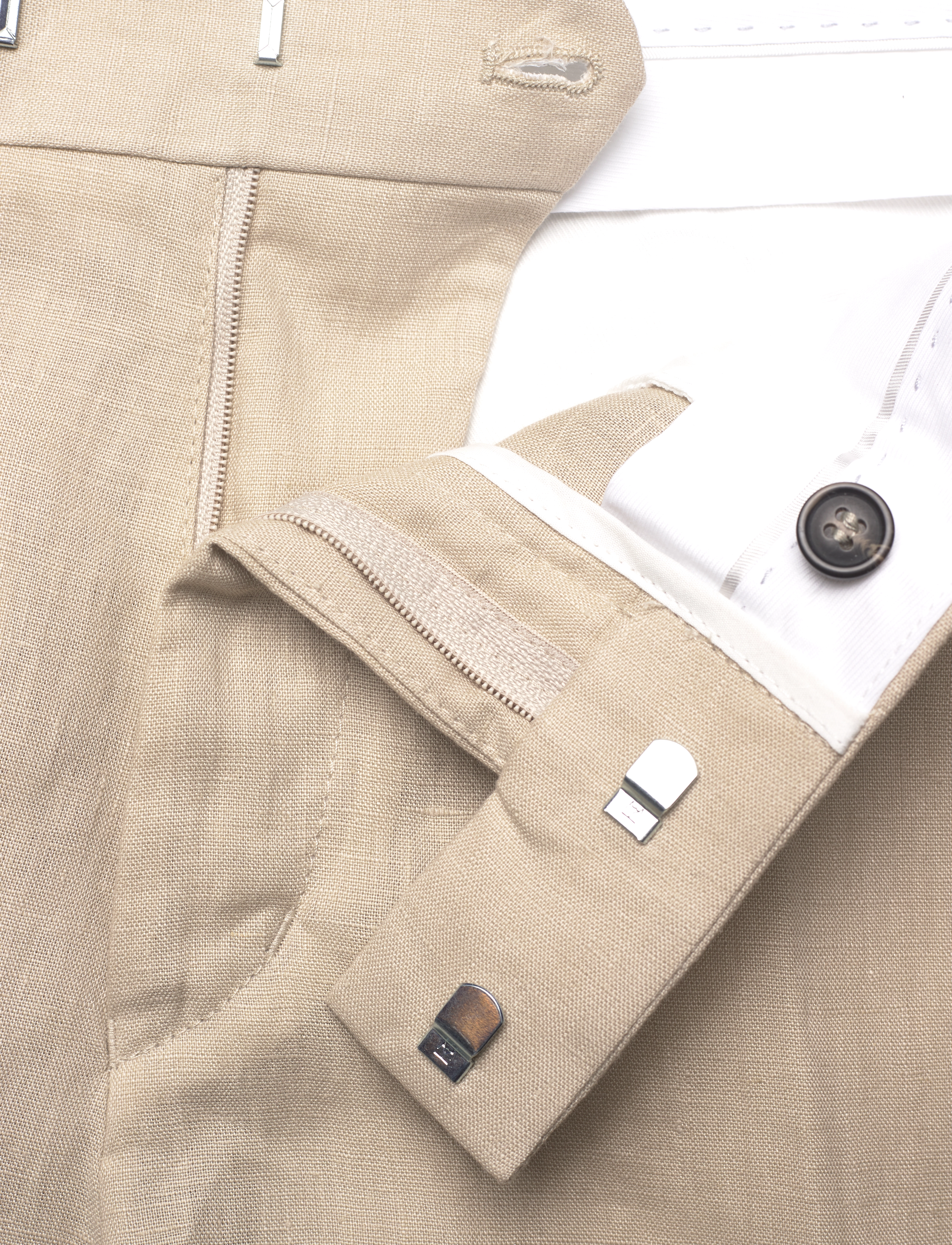 Tiger of Sweden - Thiago - linen shorts - cream sand - 3