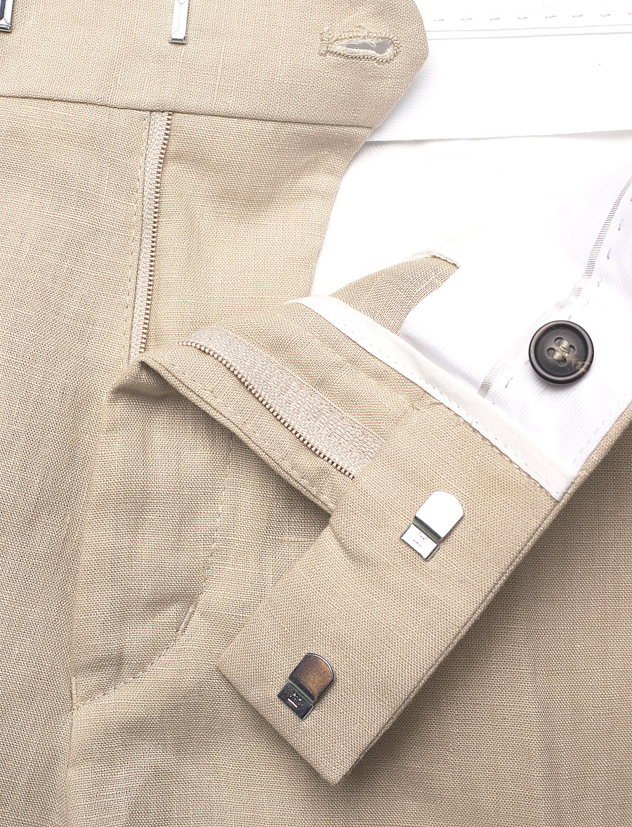 Tiger of Sweden - Thiago - linen shorts - cream sand - 3