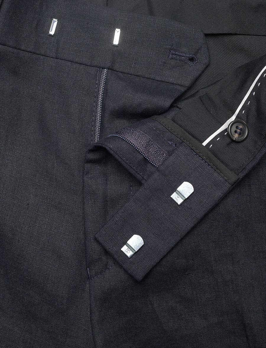 Tiger of Sweden - Thiago - linen shorts - midnight blue - 3