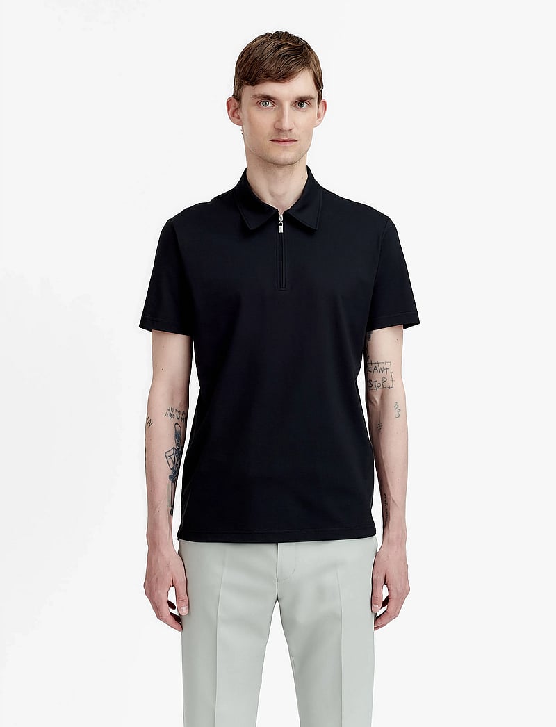 Tiger of Sweden - LARON - kortærmede poloer - black - 0