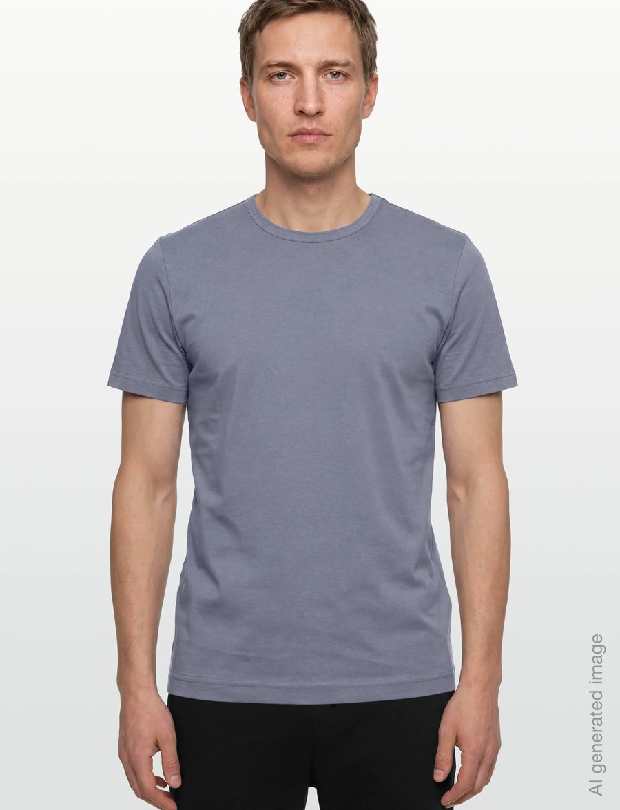 Tiger of Sweden - OLAF - kortærmede t-shirts - dull blue - 3