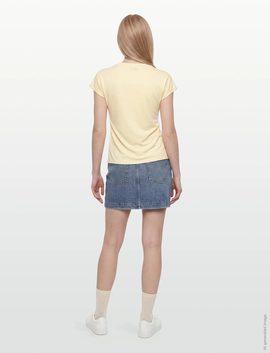 Tiger of Sweden - ALITTA - t-shirts - buttermilk scotch - 4