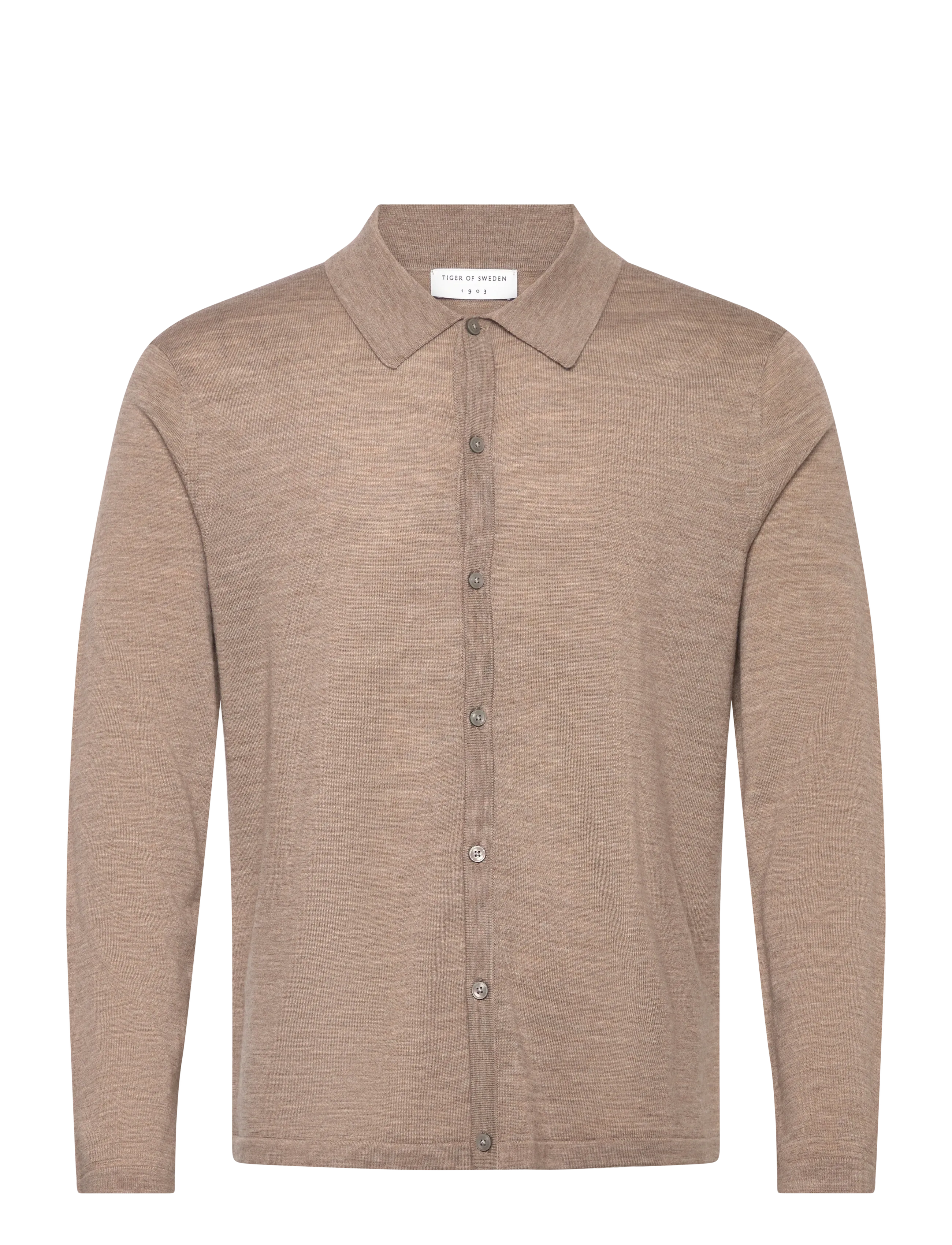 Tiger of Sweden VERKLIN RWS - Knitted polos - BEIGE MELANGE / beige