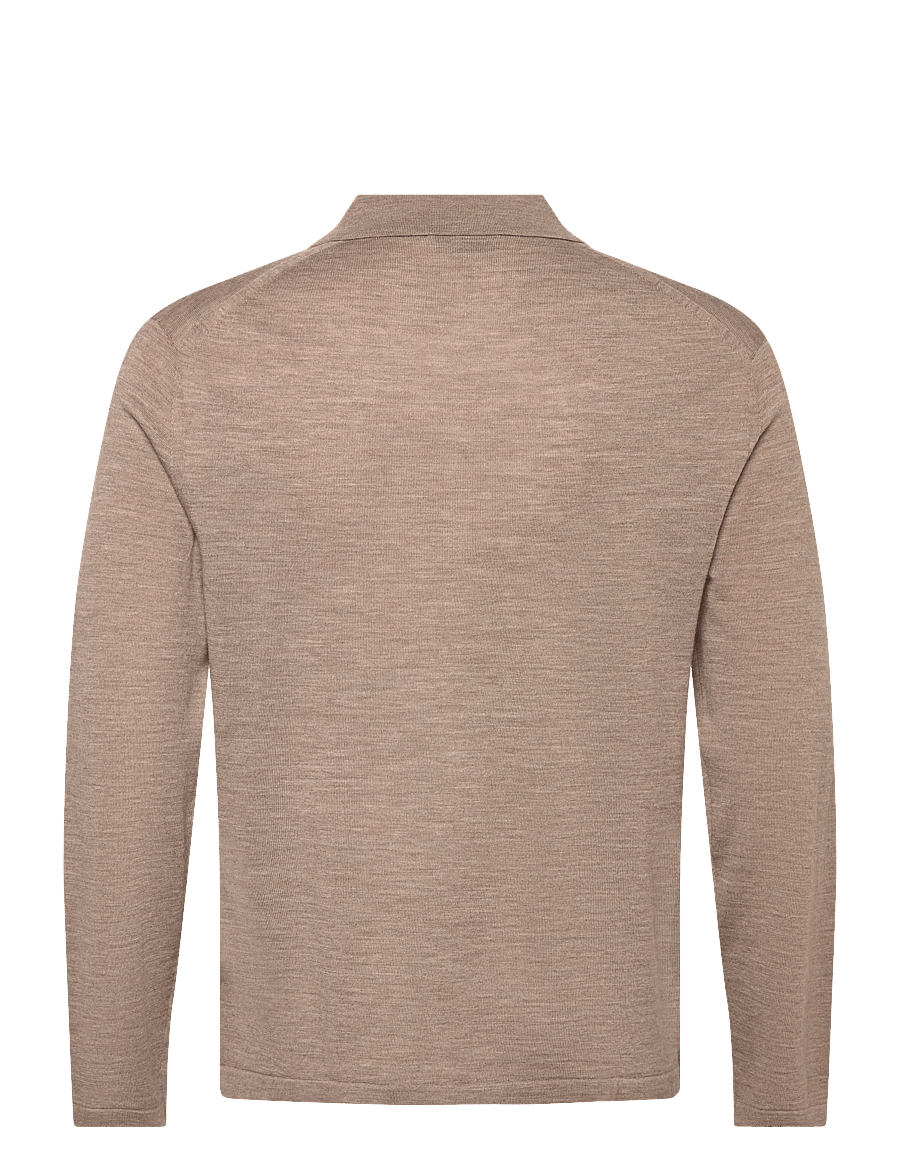 Tiger of Sweden - VERKLIN RWS - long-sleeved knitted polos - beige melange - 2