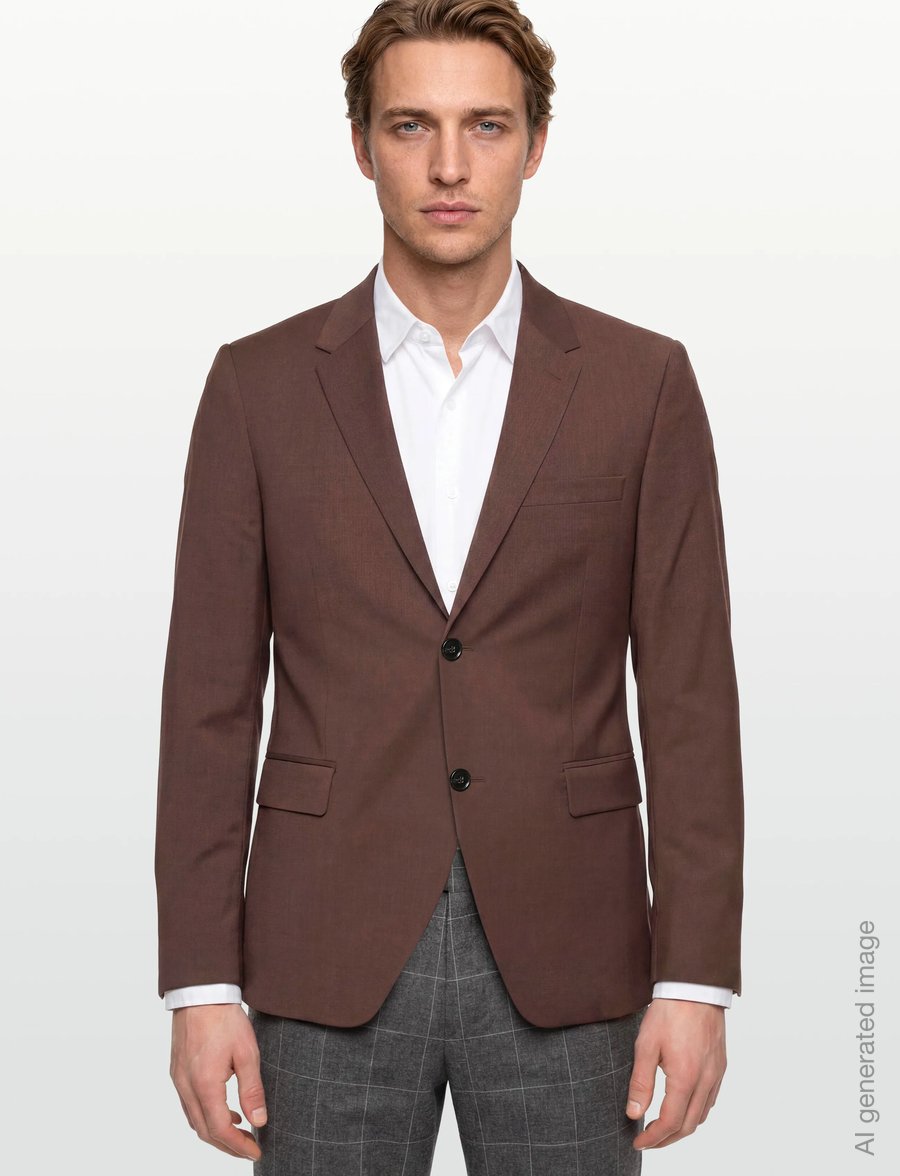 Tiger of Sweden - JAMIE. - enkeltradede blazere - old terracotta - 3