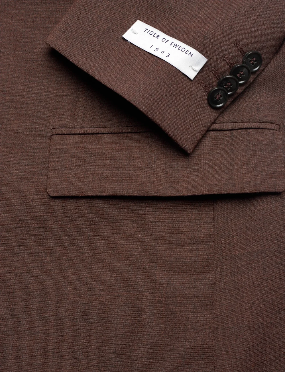 Tiger of Sweden - JAMIE. - Ühe rinnatisega pintsakud - old terracotta - 3