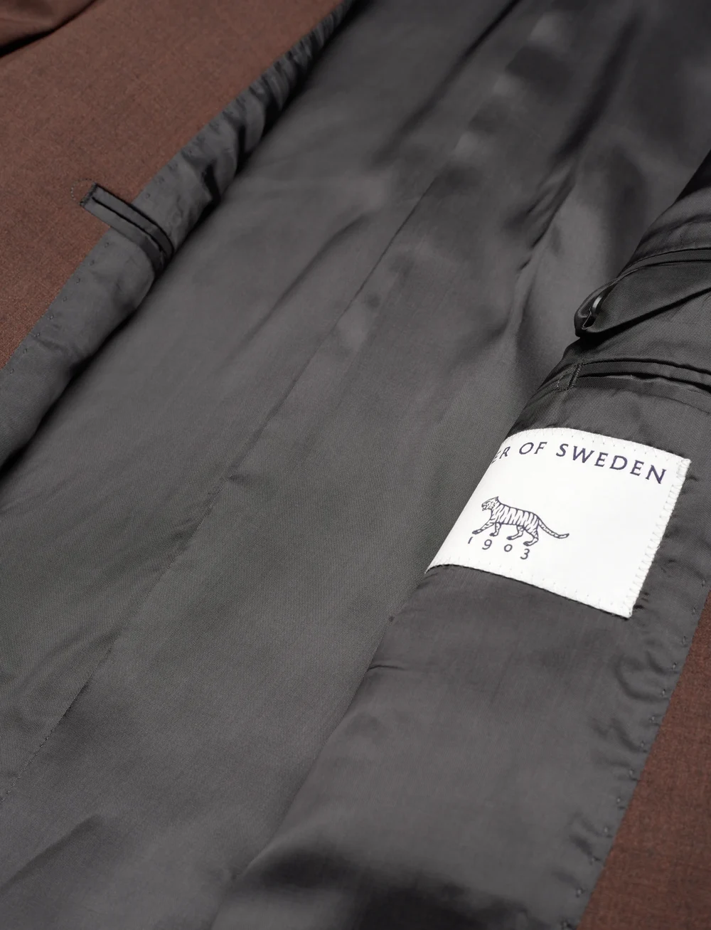 Tiger of Sweden - JAMIE. - Ühe rinnatisega pintsakud - old terracotta - 4