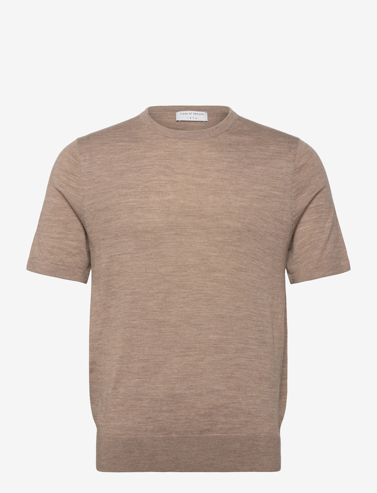 Tiger of Sweden - CONNOR S RWS - t-shirts - beige melange - 0