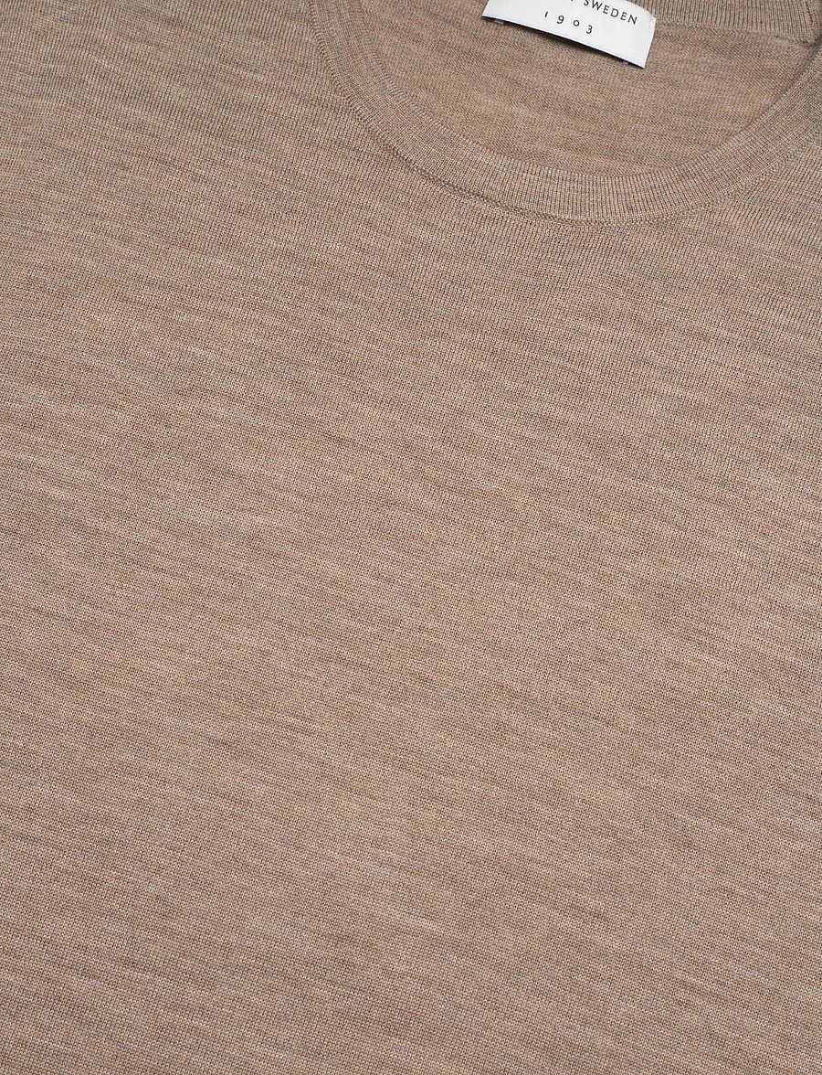 Tiger of Sweden - CONNOR S RWS - t-shirts à manches courtes - beige melange - 2
