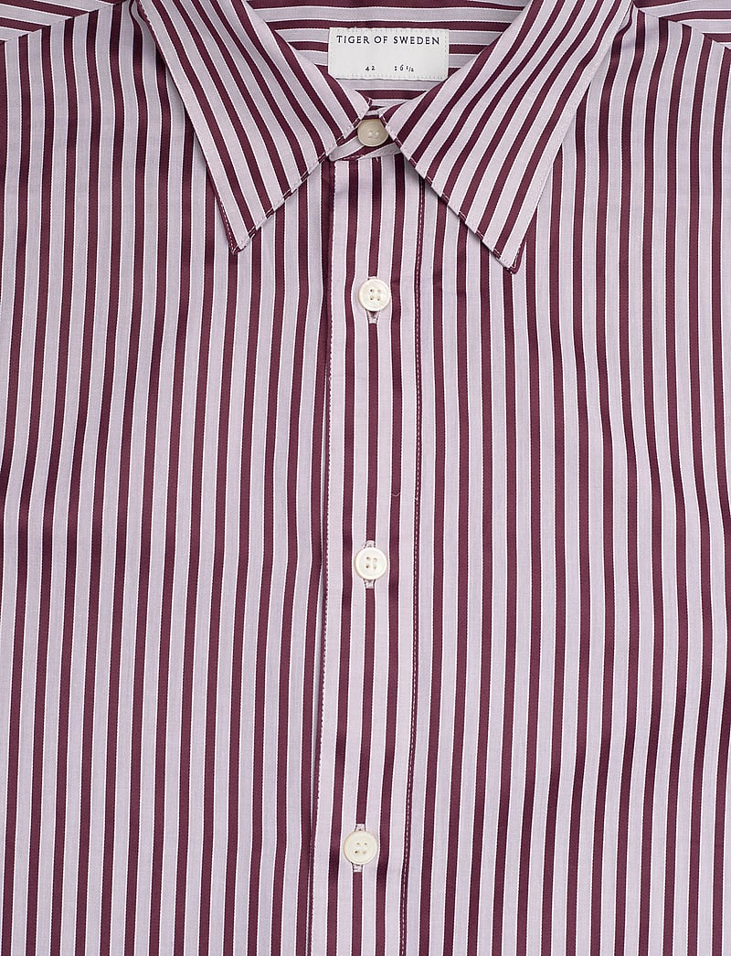 Tiger of Sweden - Bennett - raidalliset kauluspaidat - gamay - 2