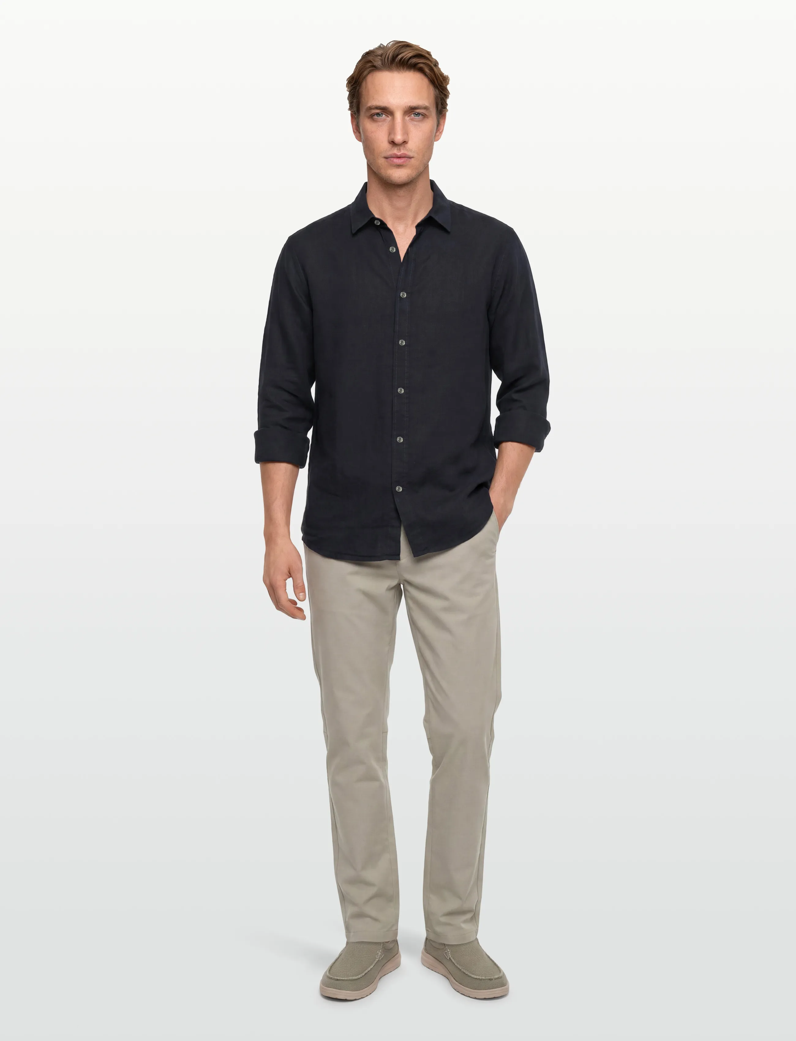 Tiger of Sweden SPENSER - Drabužiai - MIDNIGHT BLUE / black