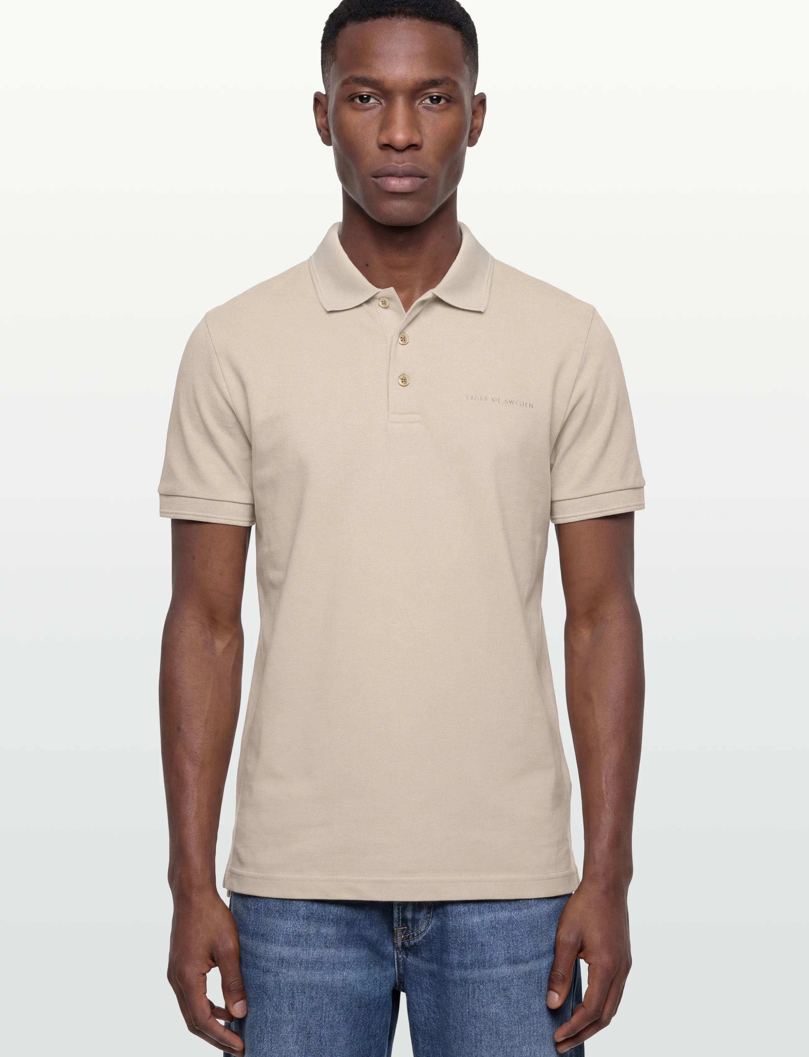 Tiger of Sweden - DARIOS - lühikeste varrukatega polod - seline grey - 3