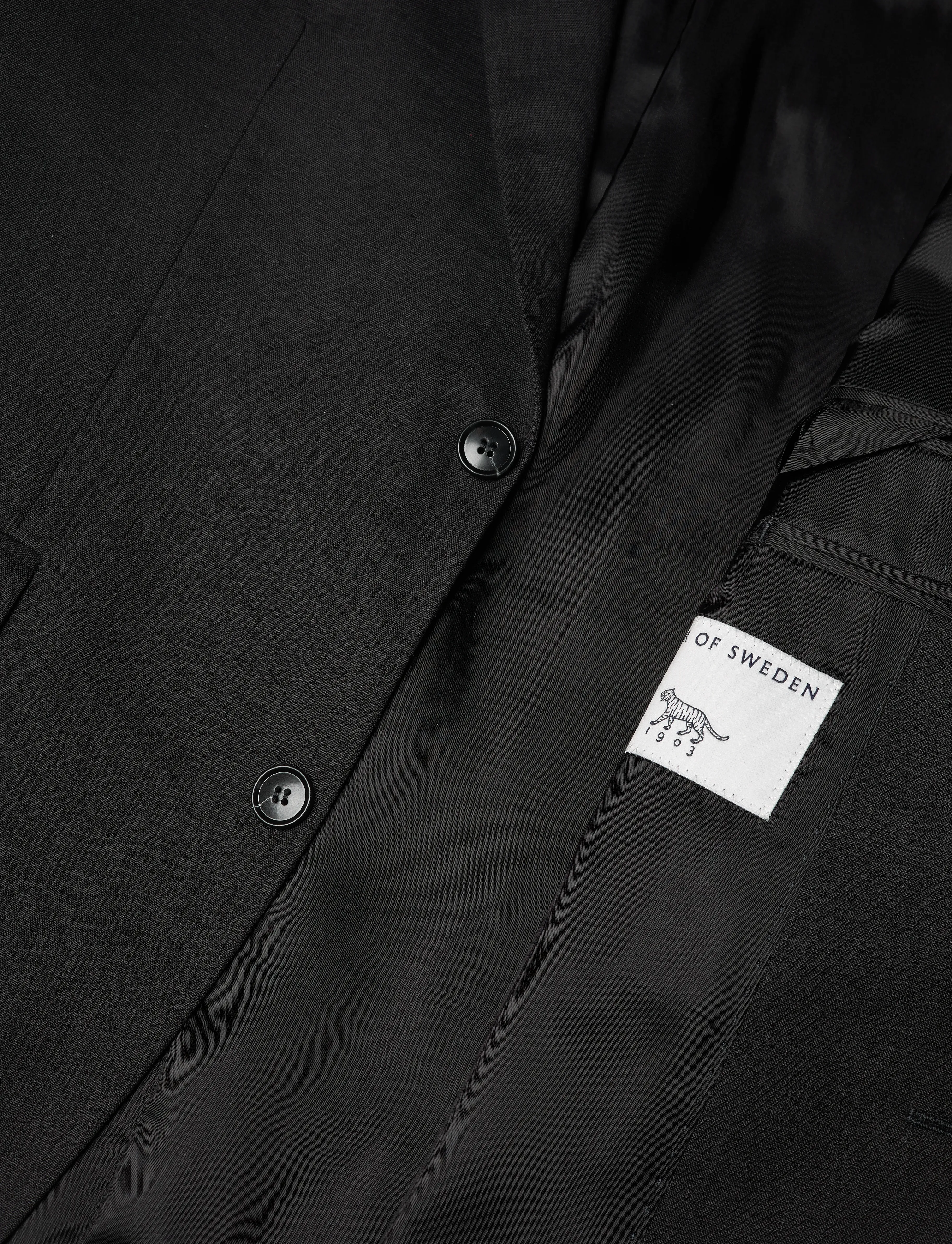 Tiger of Sweden - JUSTIN - vienaeiliai švarkai - black - 4