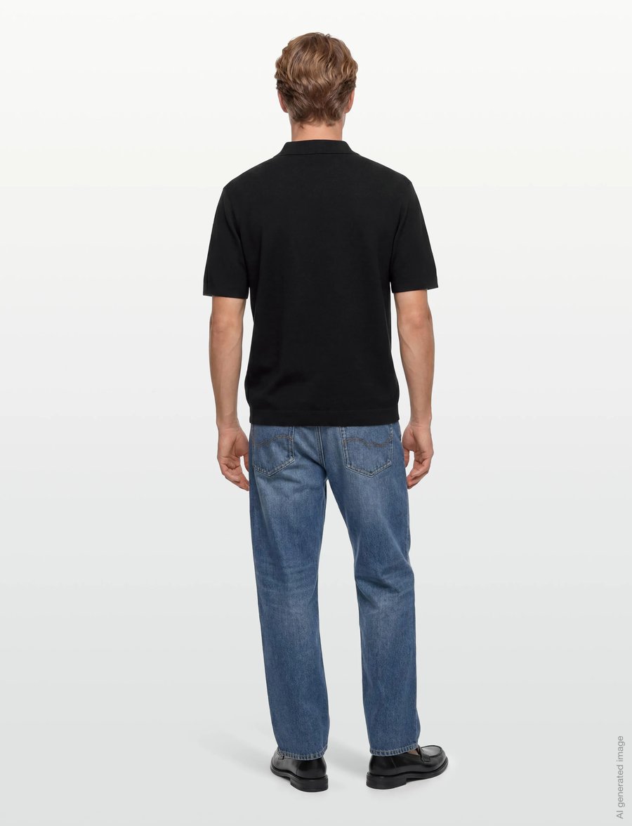 Tiger of Sweden - MAELON - langärmlige strick-polohemden - black - 4