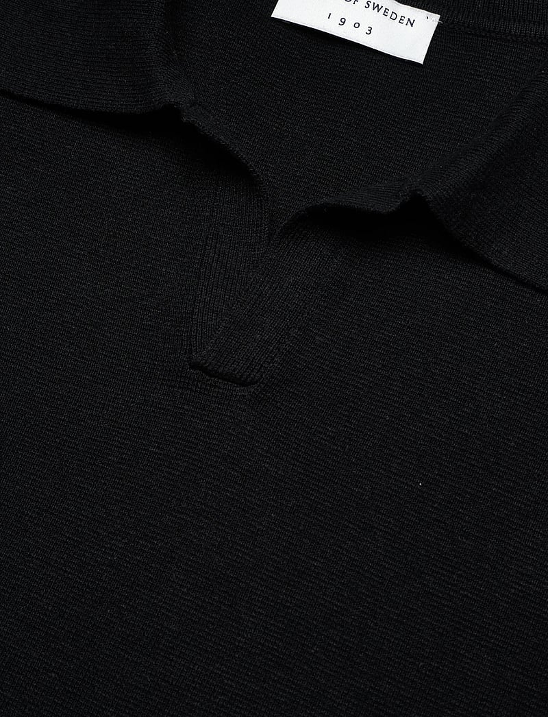 Tiger of Sweden - MAELON - gestrickte polohemden - black - 2