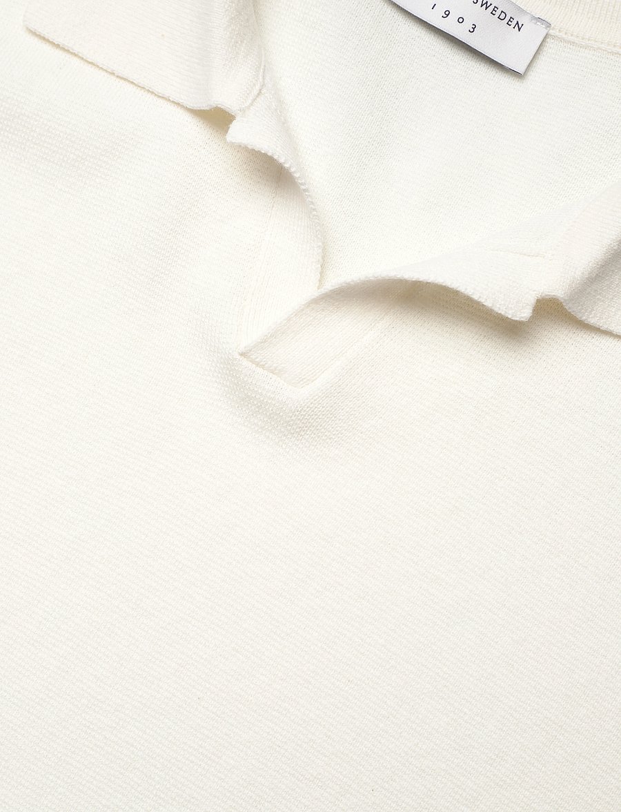 Tiger of Sweden - MAELON - gestrickte polohemden - pure white - 2