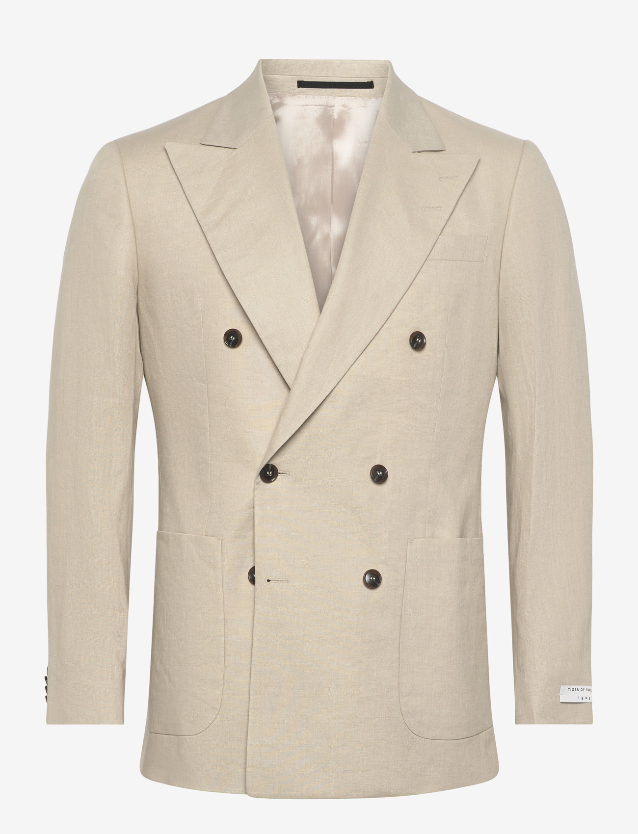 Tiger of Sweden - JOACHIM - dobbeltradede blazere - cream sand - 0