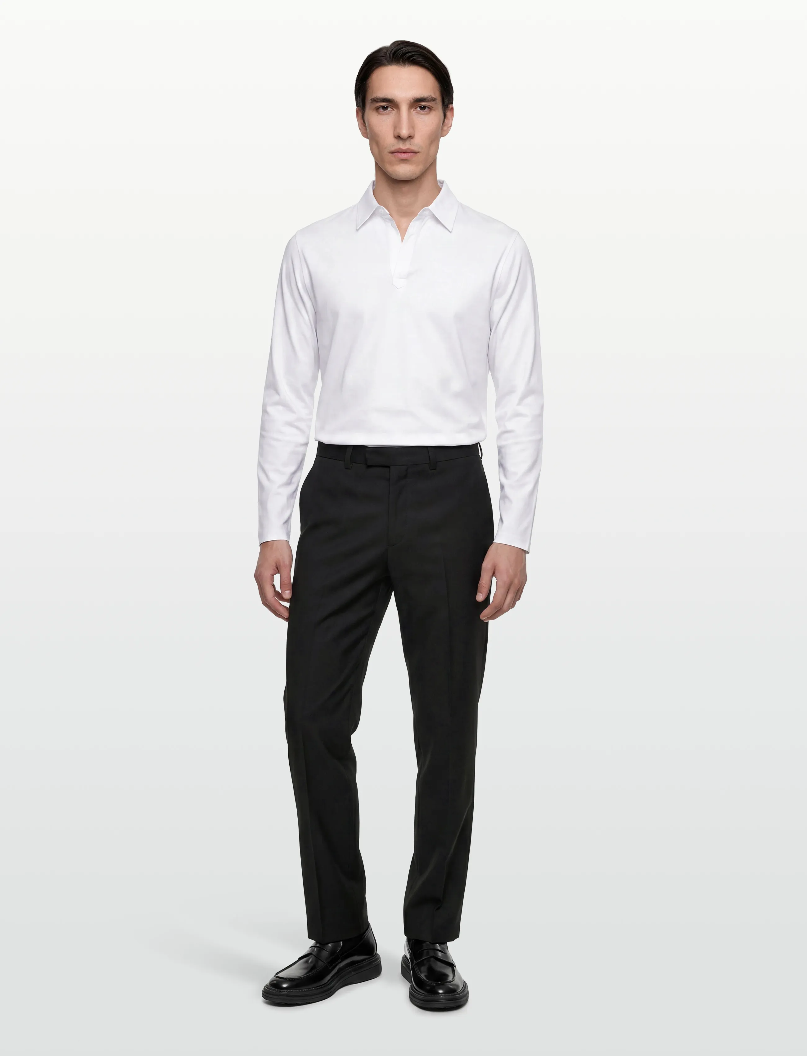 Tiger of Sweden Truane, XL, White, Poloer > Langærmede, Herre