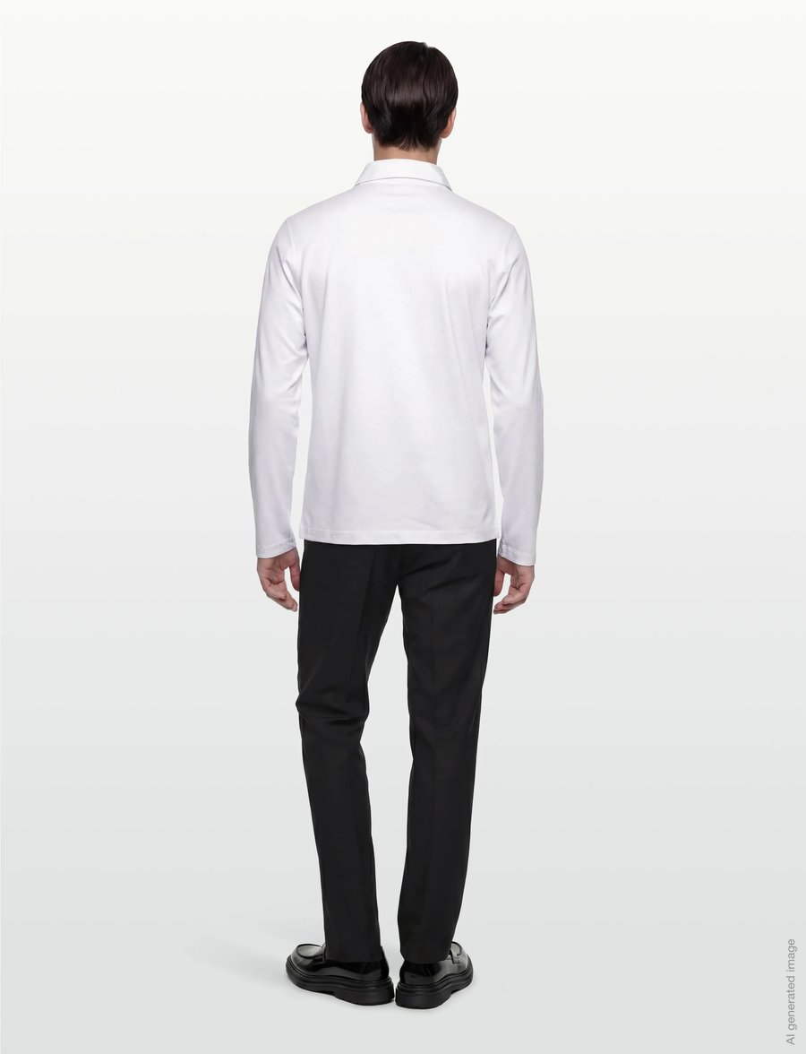 Tiger of Sweden - TRUANE - długi rękaw - pure white - 4