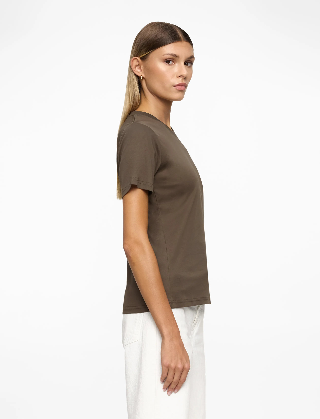 Tiger of Sweden - SIRU - t-shirts - mud - 3