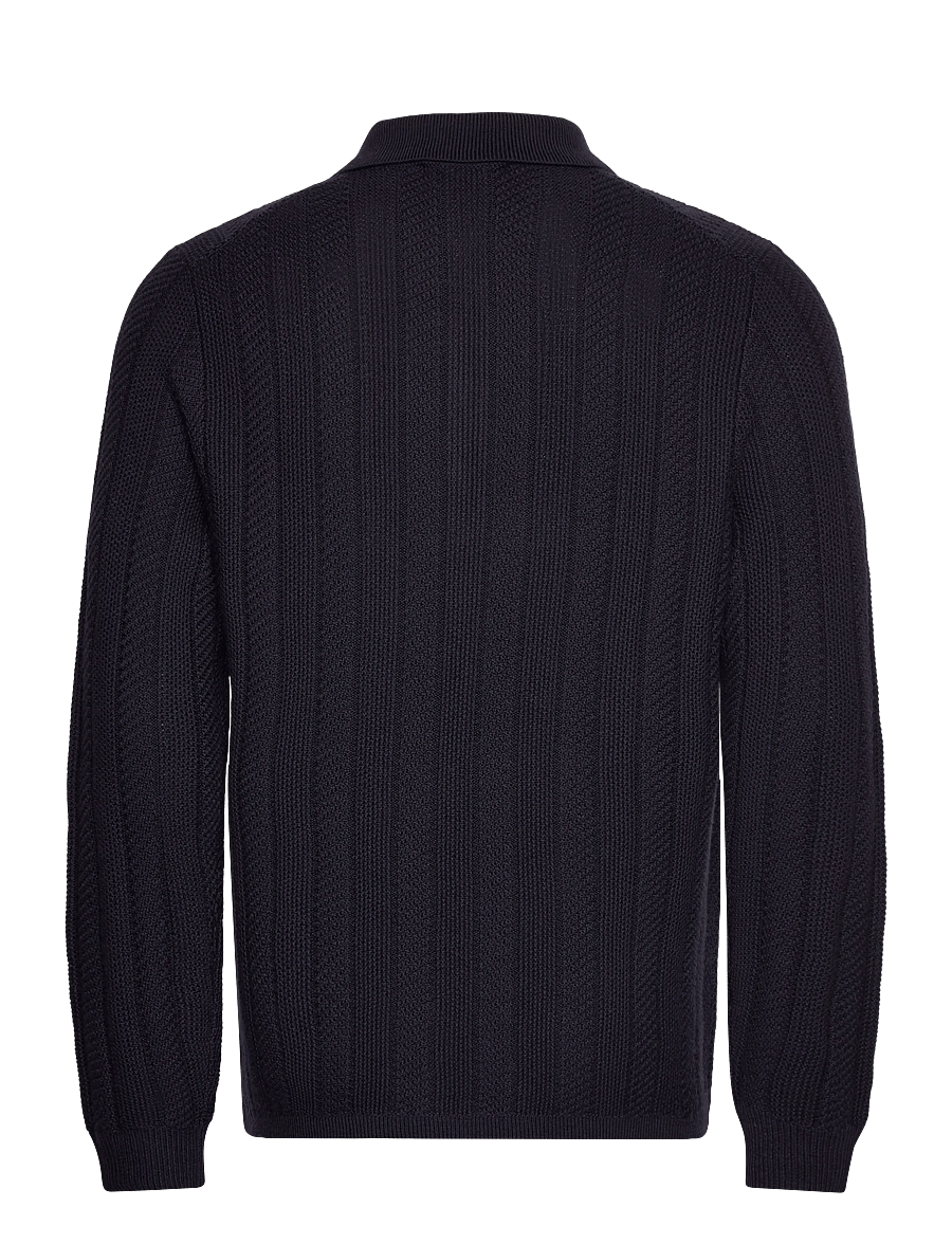 Tiger of Sweden - Johnny RWS - polos en tricot à manches longues - deep well - 1