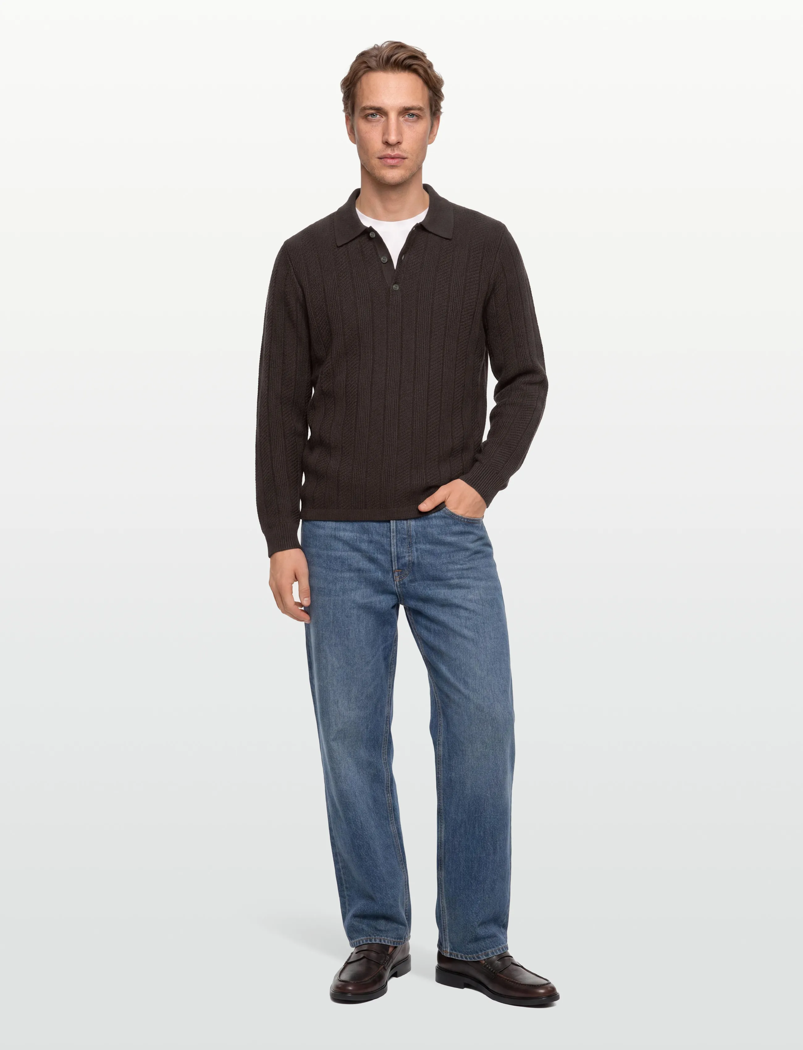 Tiger of Sweden - Johnny RWS - knitted polos - triumph steel - 0
