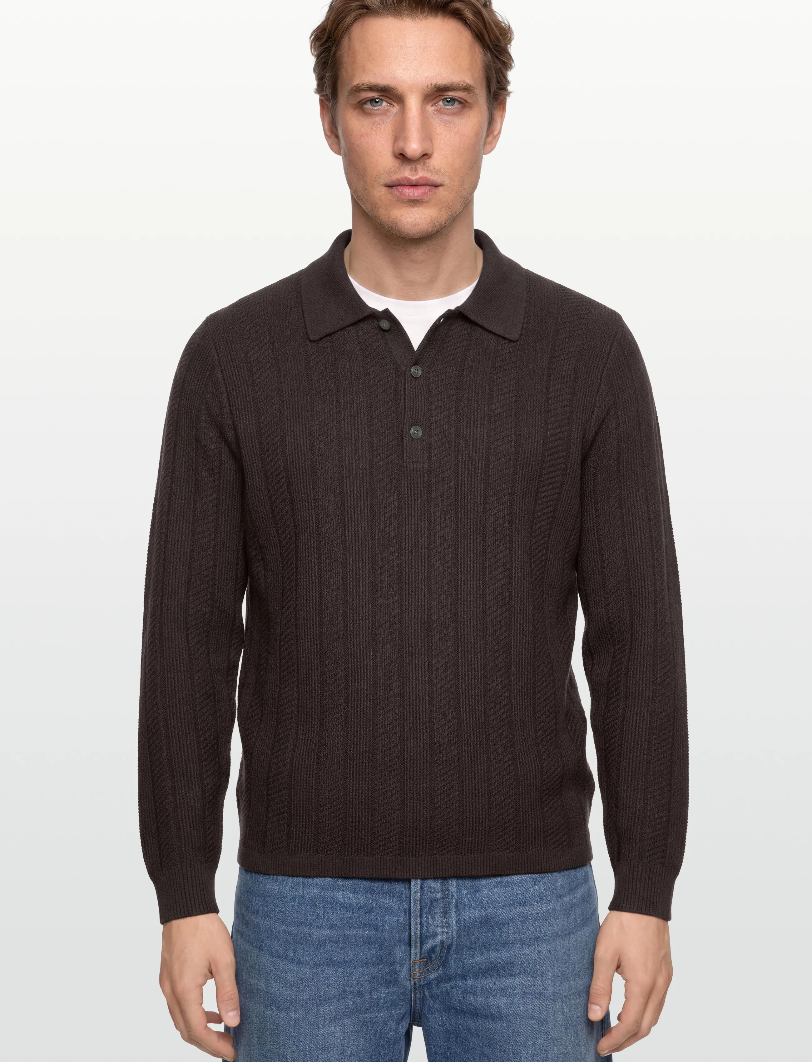 Tiger of Sweden - Johnny RWS - knitted polos - triumph steel - 3