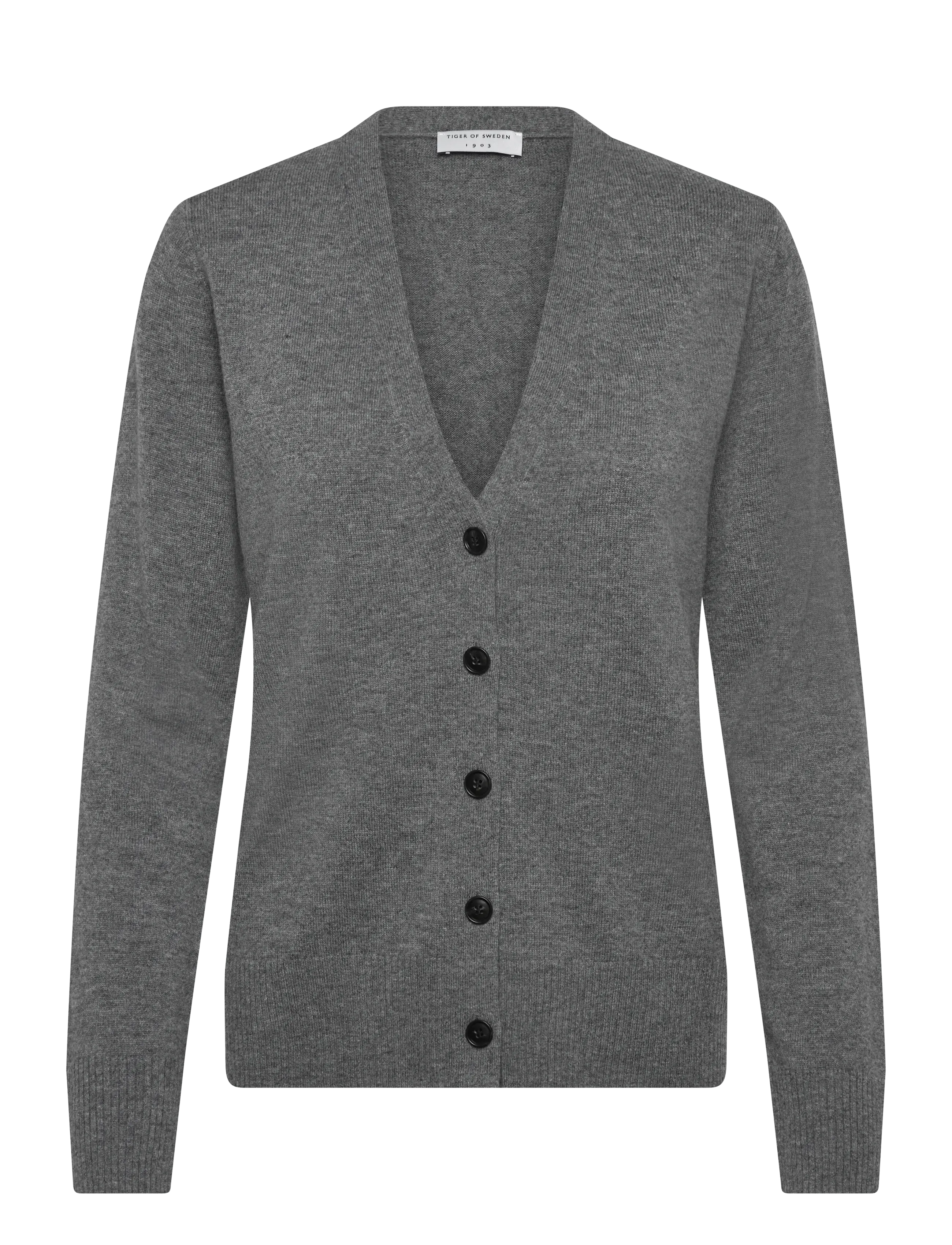 Tiger of Sweden KHLOE RWS - Cardigans - MED GREY MEL / grey