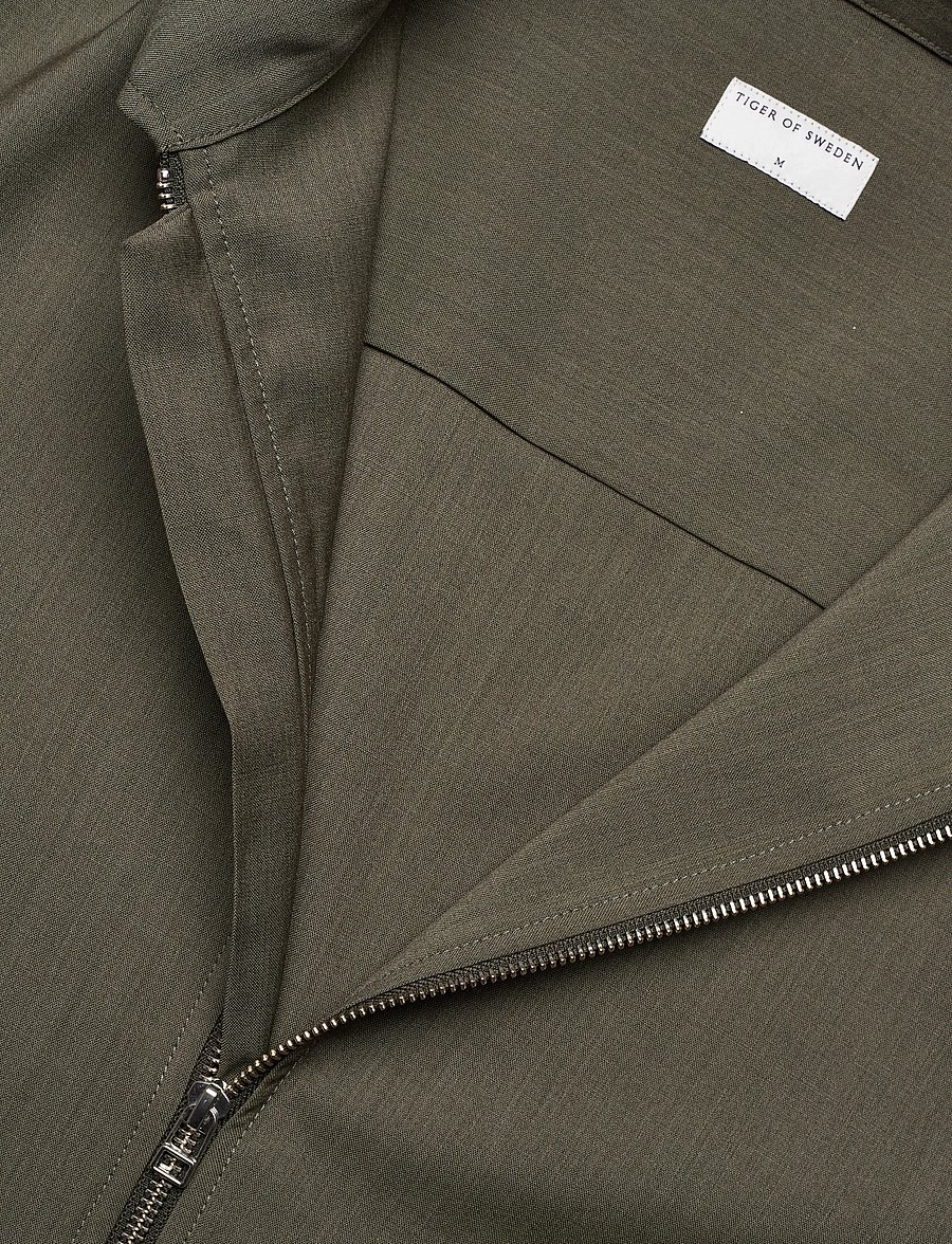 Tiger of Sweden - BARNABY ZIP - Õhukesed jakid - dusty green - 2