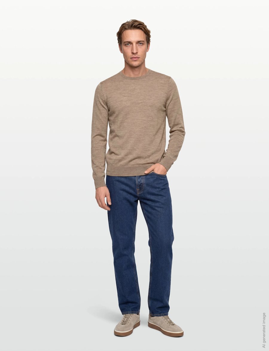 Tiger of Sweden - CONNOR RWS - rundhals - beige melange - 0