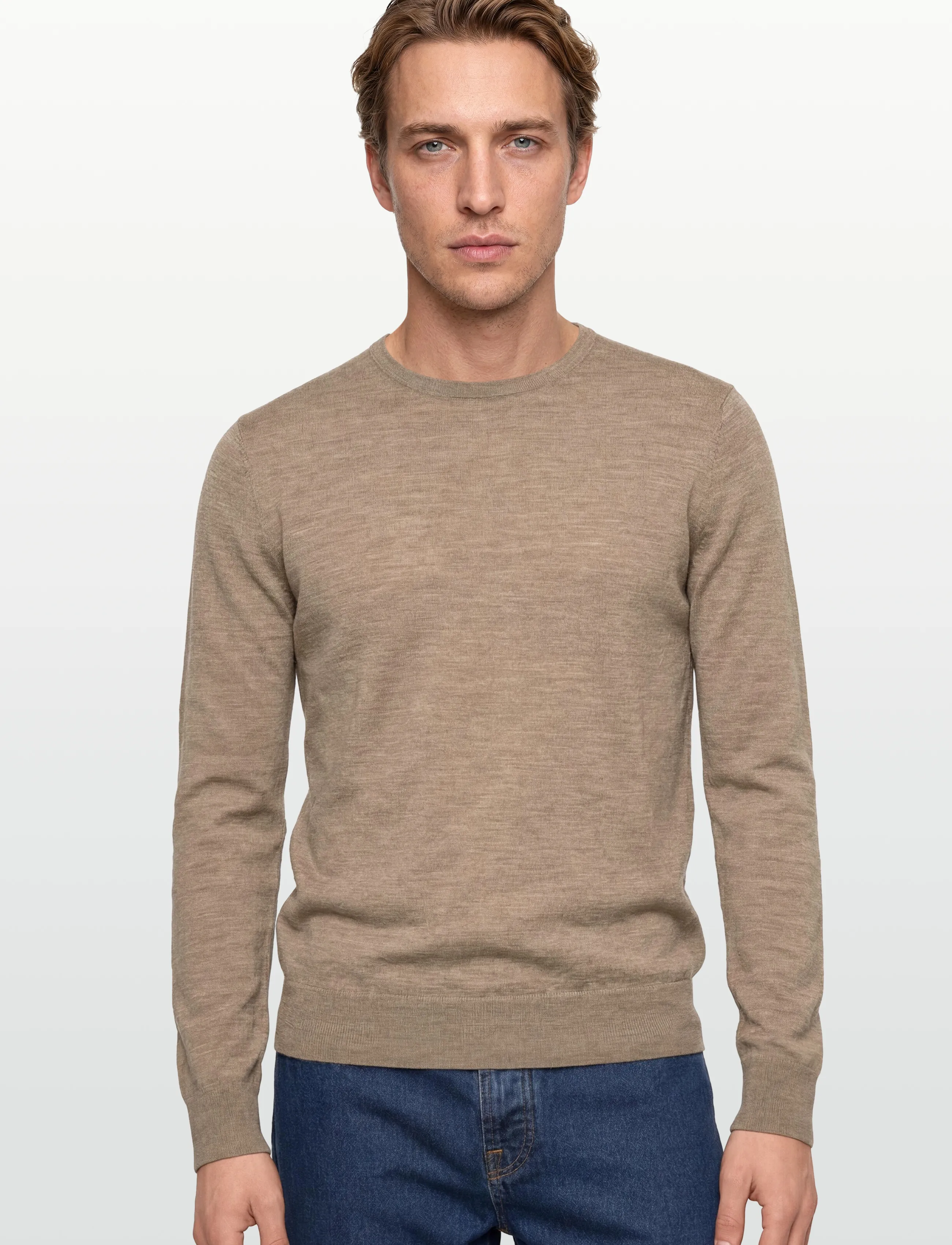 Tiger of Sweden - CONNOR RWS - rund hals - beige melange - 3