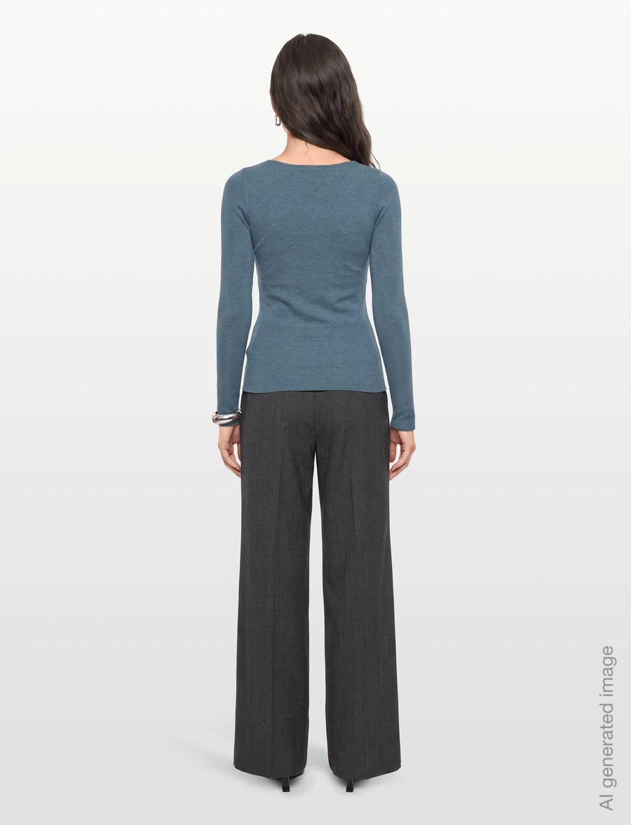 Tiger of Sweden - KATHRIN - striktrøjer - stone blue - 4