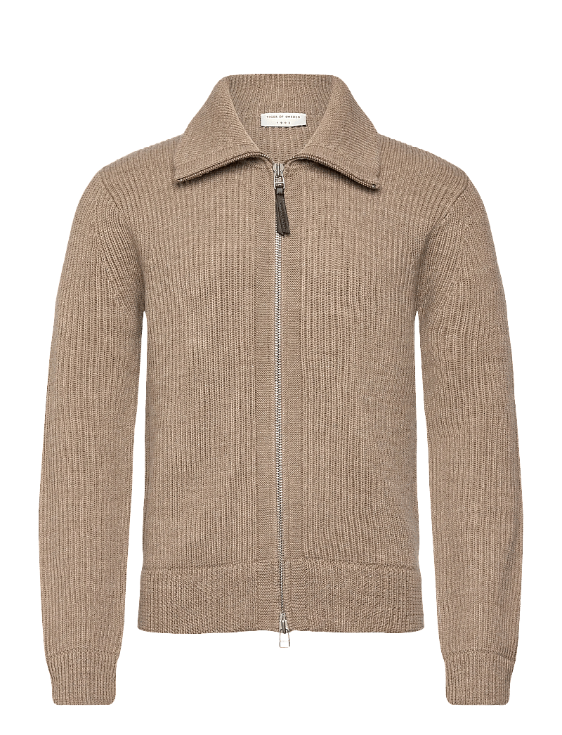 Tiger of Sweden - Niall - full zip tröjor - beige melange - 0
