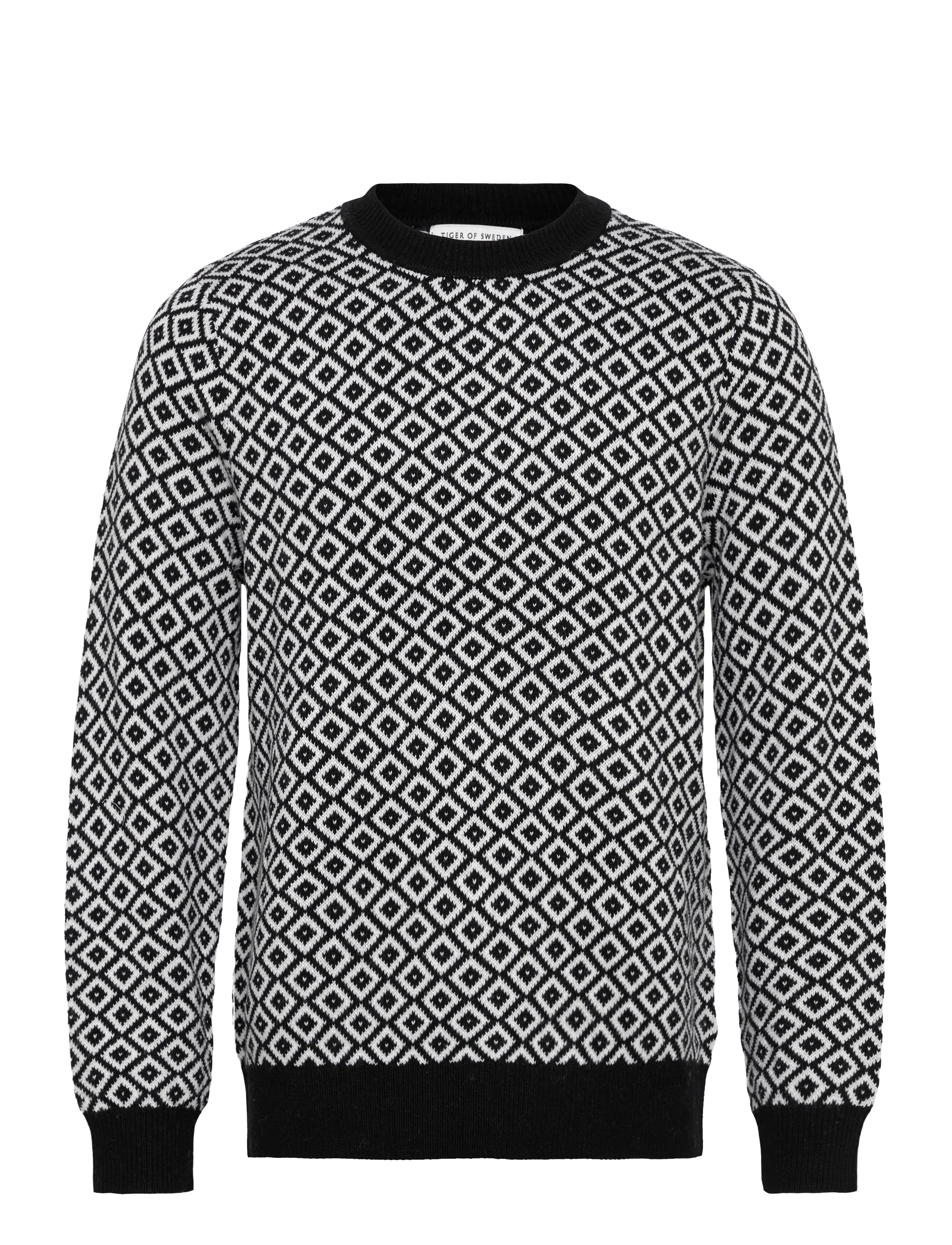 Tiger of Sweden Nyle Rws, Mænd, Jacquard Sweater, Sort, Str: M