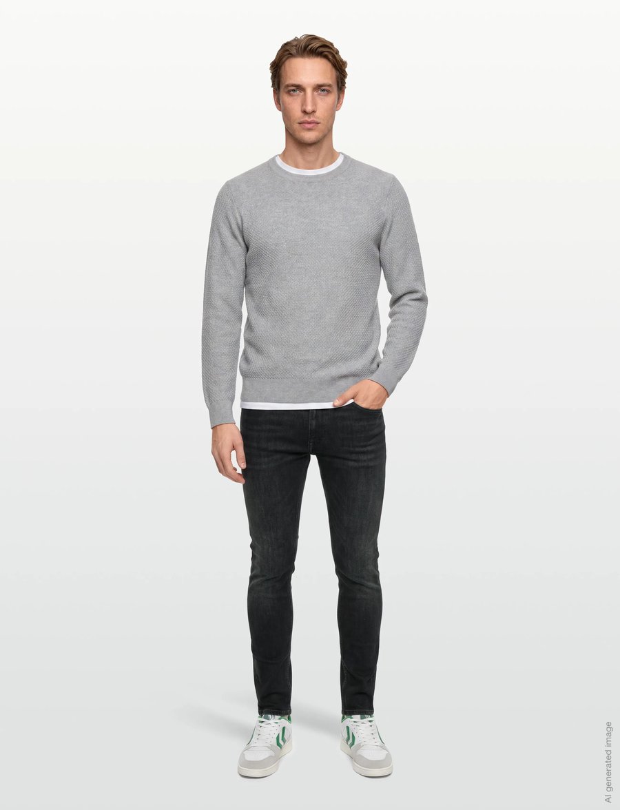 Tiger of Sweden - EVOLVE Merced - kitsad teksad - black - 0