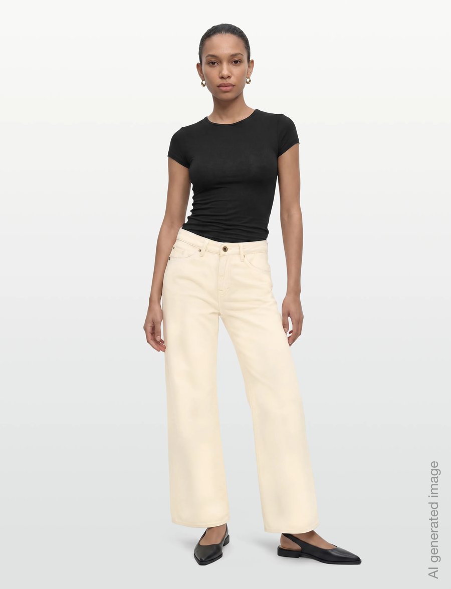 Tiger of Sweden - KINNE CONTROL - wide leg jeans - ecru denim - 0
