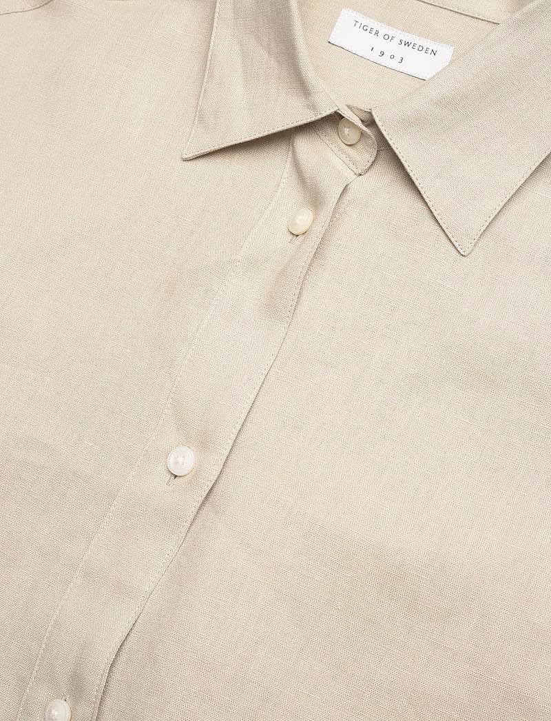 Tiger of Sweden - CORINS - leinenhemden - cream sand - 2