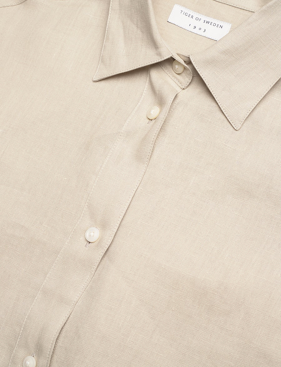 Tiger of Sweden - CORINS - leinenhemden - cream sand - 2
